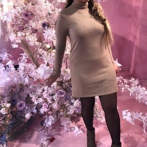 Zara beige sweater dress